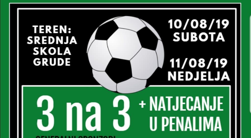 Ilustracija članka: Najava: Ulični nogomet 3 na 3 u Grudama