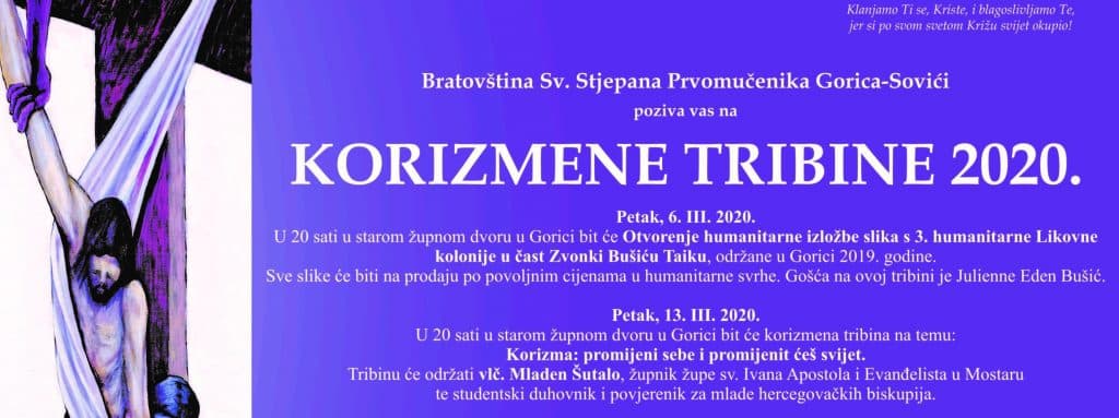 Ilustracija članka: NAJAVA: Korizmene tribine 2020.