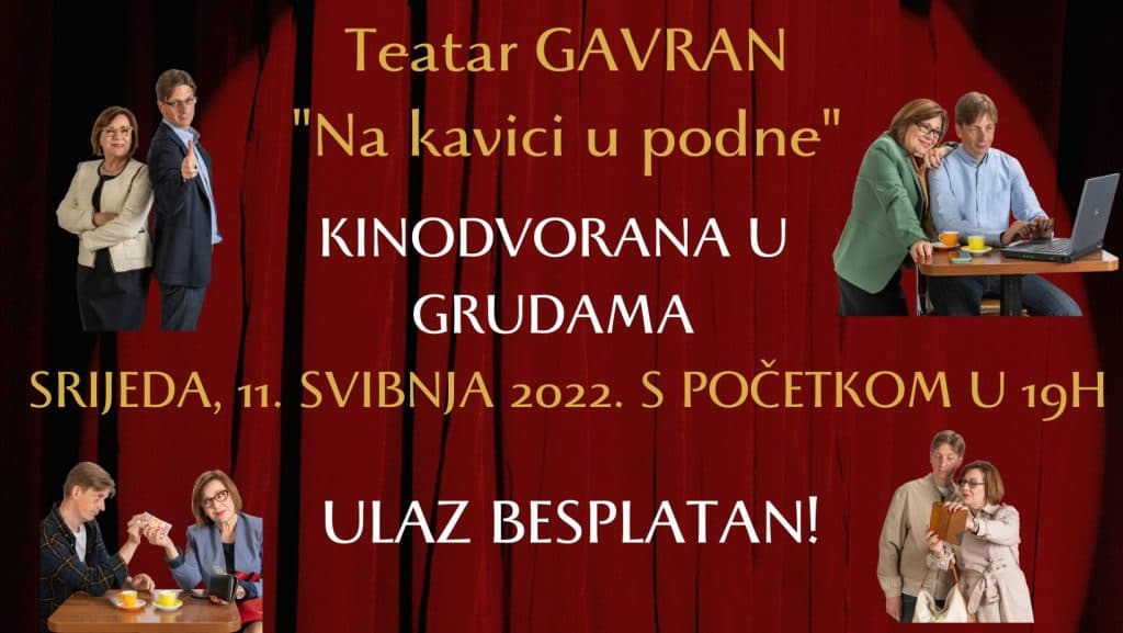 Ilustracija članka: Kazališna predstava “Na kavici u podne” u Grudama