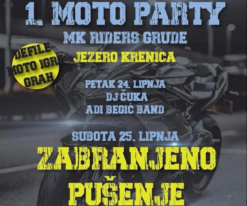 Ilustracija članka: NAJAVA: Dvodnevni moto party na Krenici