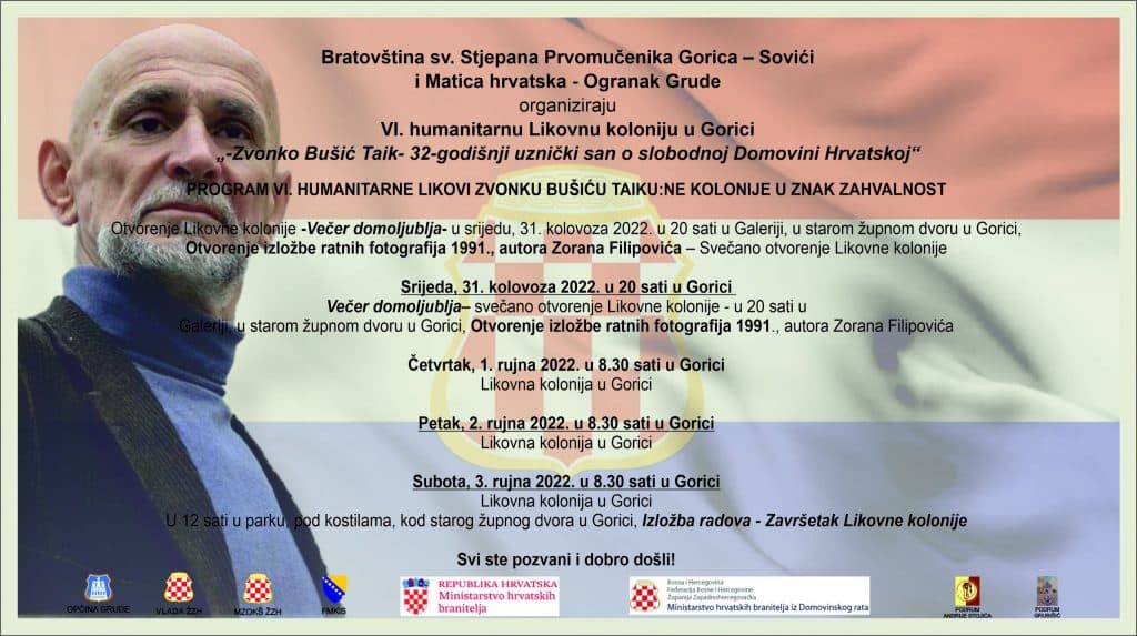 Ilustracija članka: VI. Humanitarna Likovna kolonija Zvonko Bušić Taik