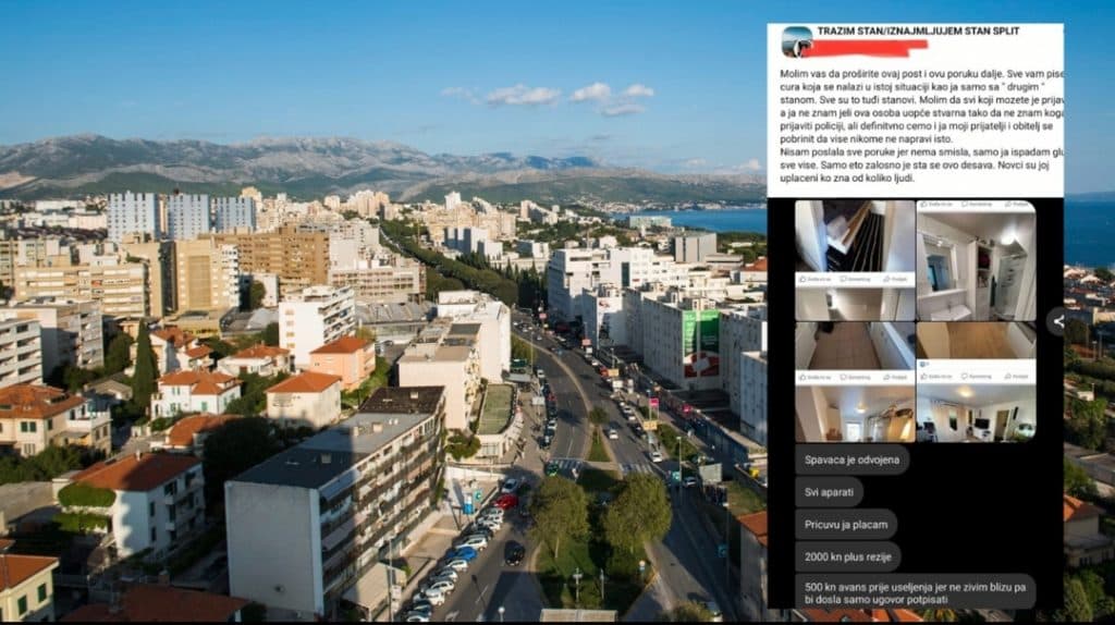 Ilustracija članka: “Hercegovka” pokušala prevariti Imoćanku – uzela joj 500 kuna kapare za najam stana i nikada se nije pojavila