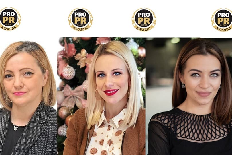 Ilustracija članka: Misijana Brkić-Milinković, uz još dvije dame, dobitnica PRO PR Globe nagrade