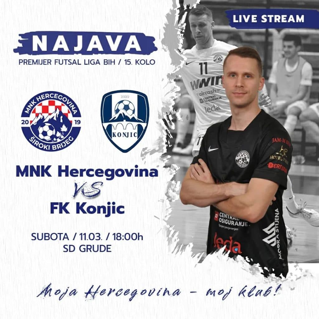 Ilustracija članka: Futsal spektakl u subotu u Grudama, MNK Hercegovina dočekuje ekipu FK Konjic