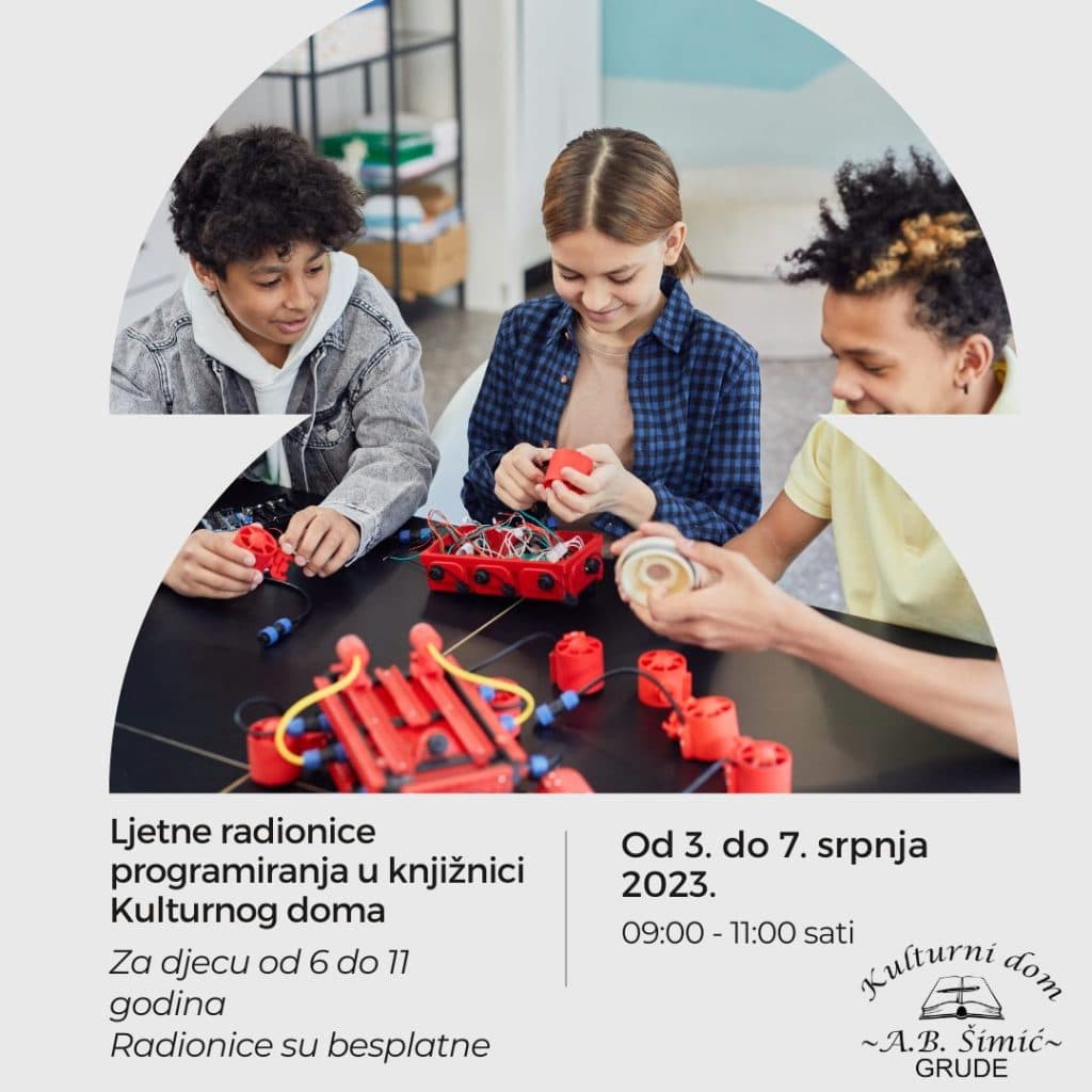 Ilustracija članka: Kulturni dom Grude organizira ljetne radionice za djecu