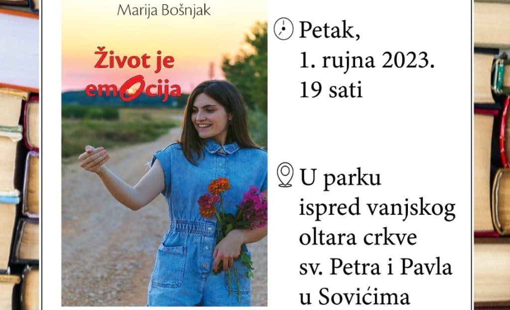 Ilustracija članka: NAJAVA: Predstavljanje knjige “Život je emocija” autorice Marije Bošnjak