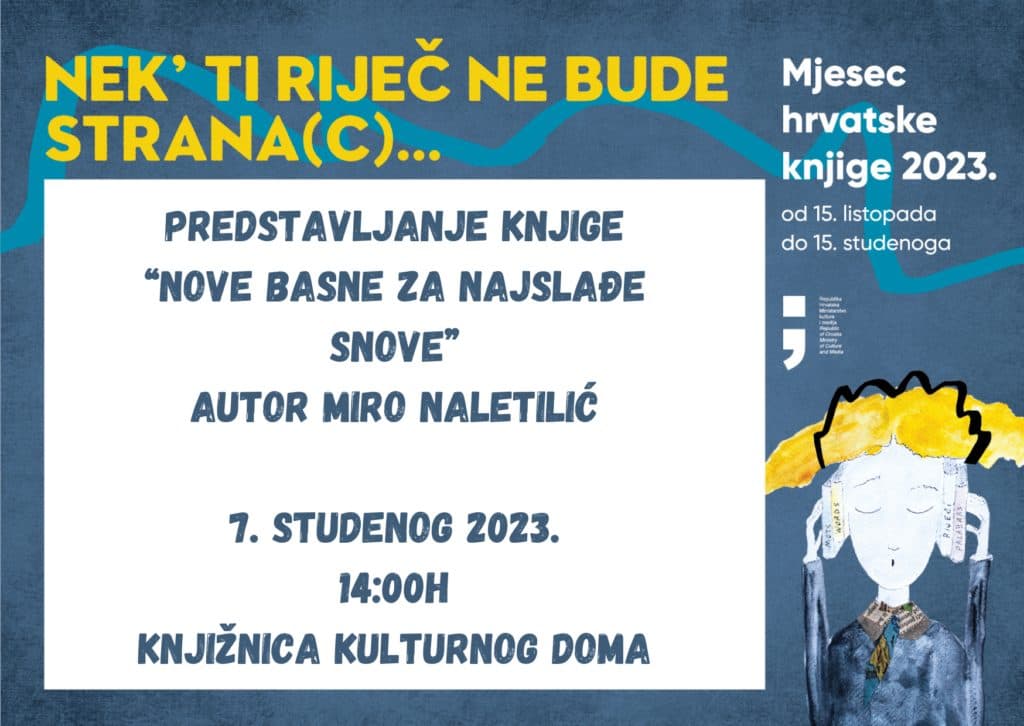 Ilustracija članka: U Grudama predstavljanje knjige Mire Naletilića