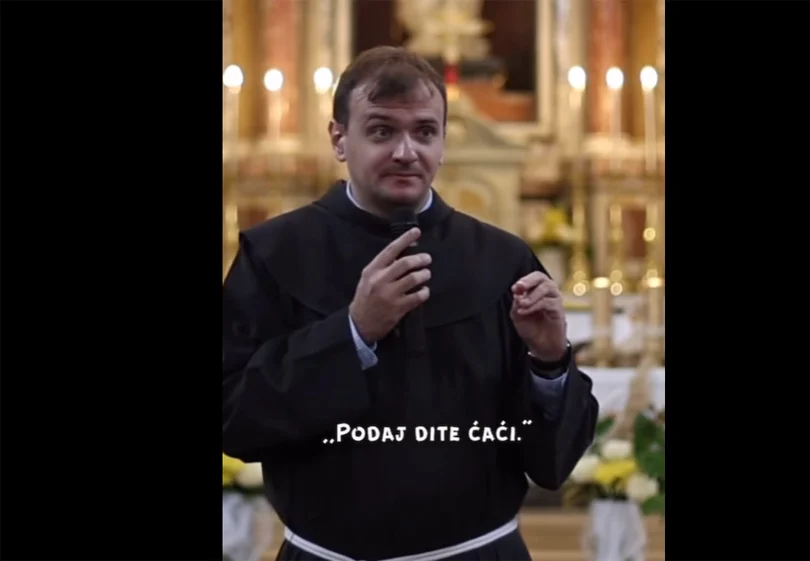 Ilustracija članka: Fra Serđo: Kod nas kažu podaj dite materi, a ja sve više govorim podaj dite ćaći (VIDEO)