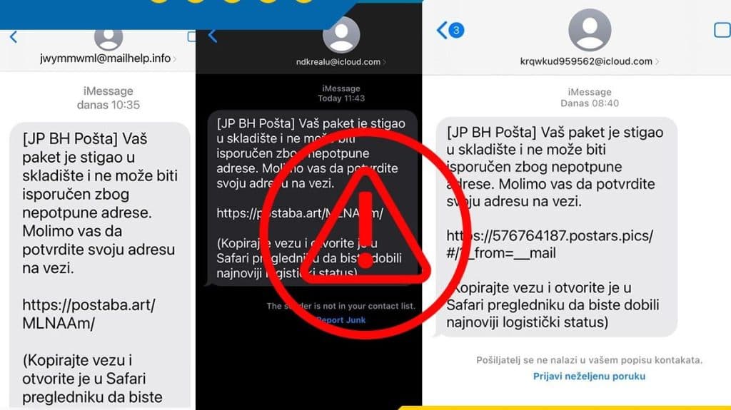 Ilustracija članka: Hitno upozorenje BH Pošte: Ne nasjedajte na lažne SMS poruke