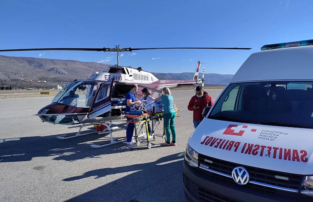 Ilustracija članka: Novorođenče helikopterom iz Mostara hitno prebačeno u Beograd