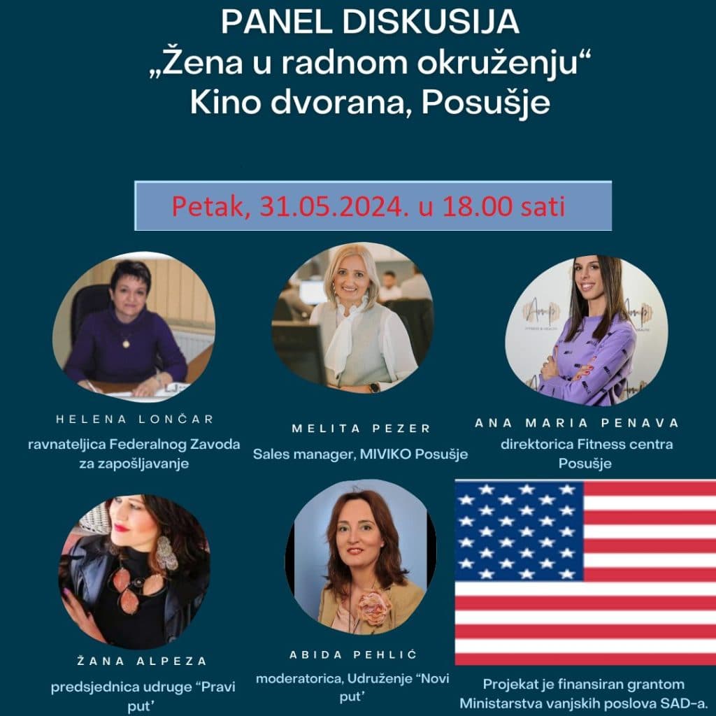 Ilustracija članka: Posušje: Panel diskusija pod nazivom „Žena u radnom okruženju“