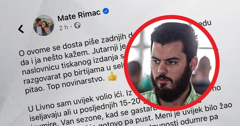Ilustracija članka: Rimac: Livno izumire, htio sam pomoći. Sad neću više NIŠTA