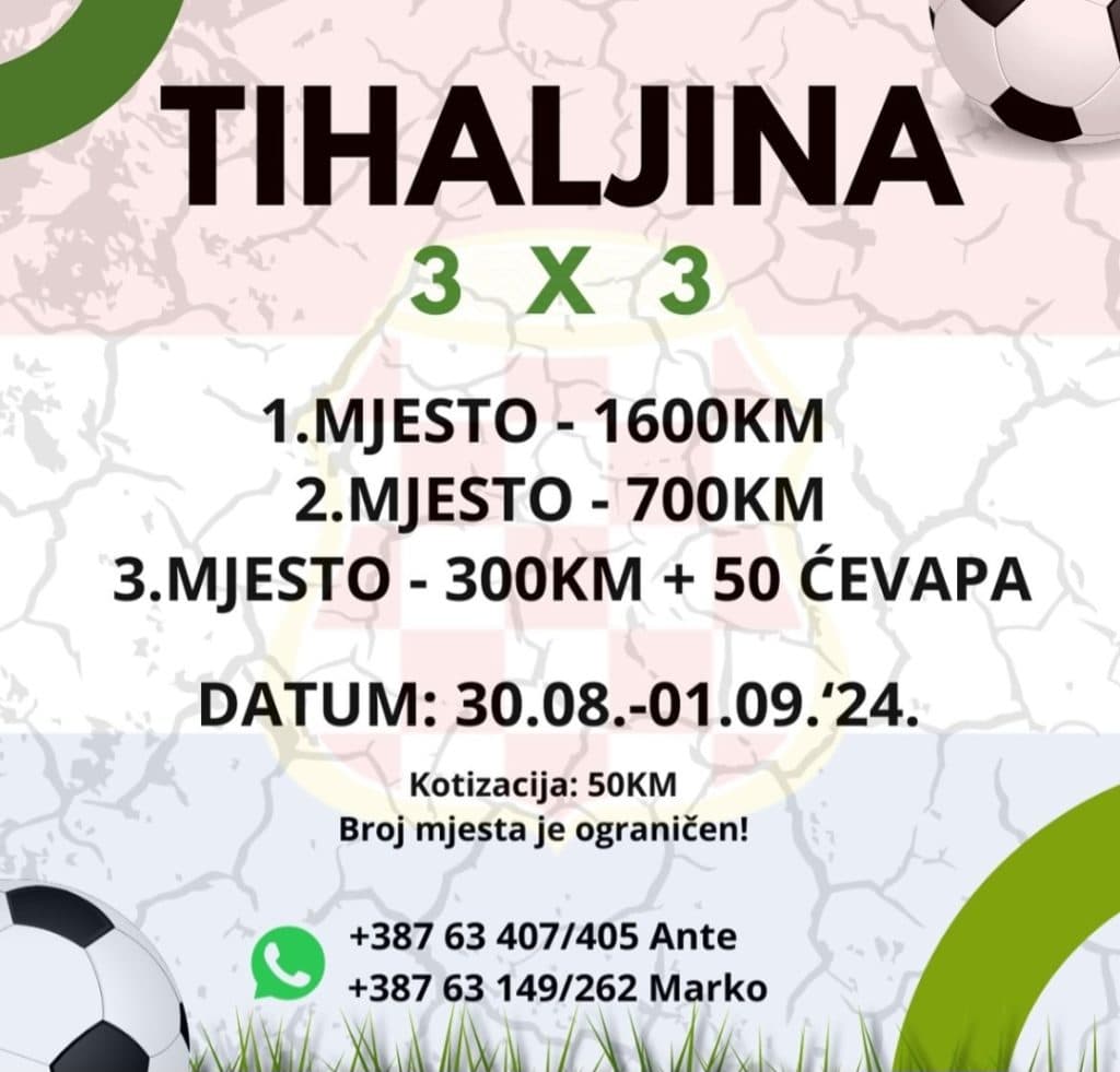 Ilustracija članka: NAJAVA: Prvi Tihaljina futsal 3×3 turnir