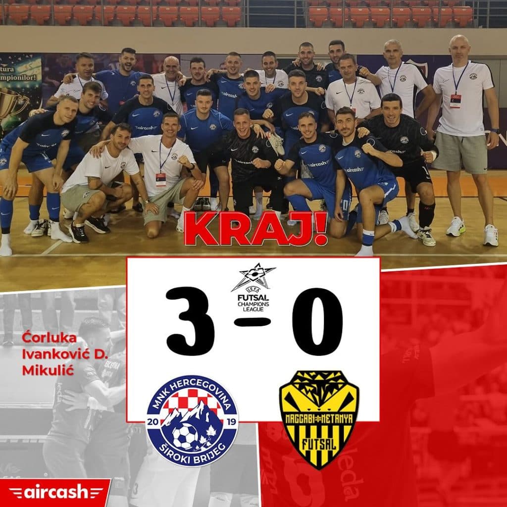 Ilustracija članka: Hercegovina slavila protiv izraelske ekipe Maccabi Netanya u Ligi prvaka