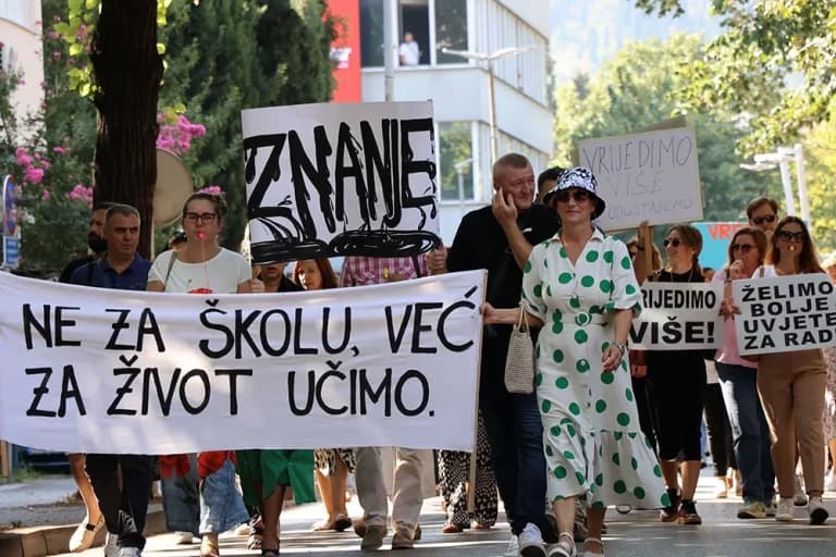 Ilustracija članka: U srijedu prosvjedna šetnja djelatnika srednjih škola ŽZH
