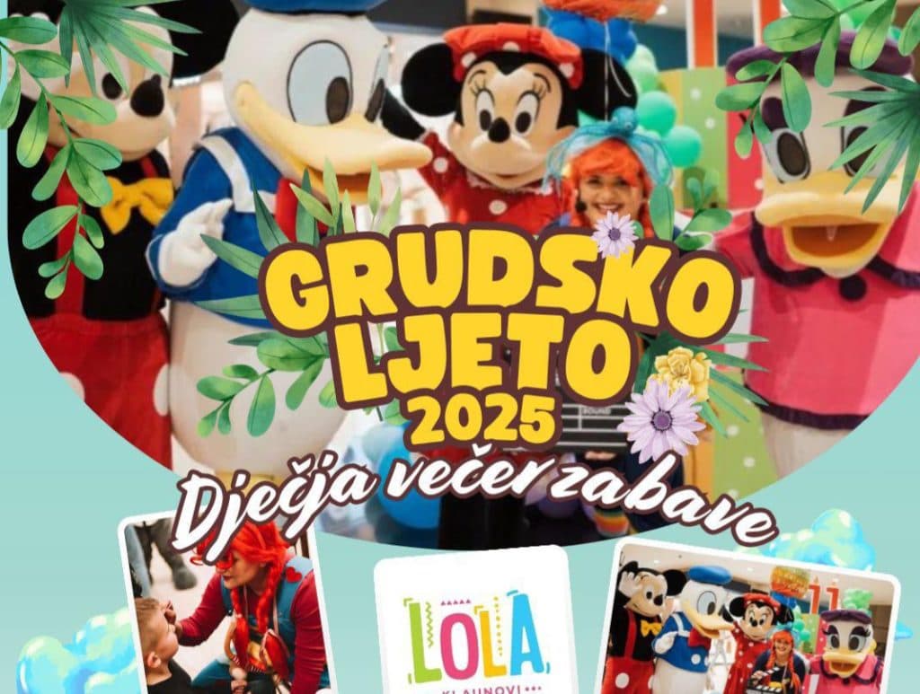 Ilustracija članka: Dječja večer zabave u sklopu manifestacije Grudsko ljeto 2025.