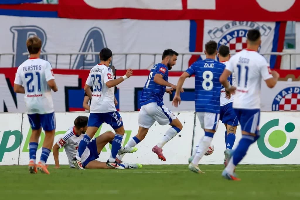 Ilustracija članka: Velika pobjeda Dinama na krcatom Poljudu: Plavi s dva sjajna gola pobijedili Hajduk