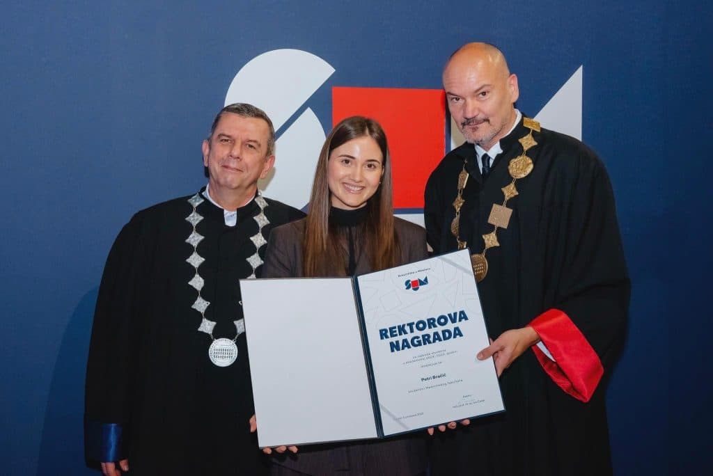 Ilustracija članka: Gruđanka ostvarila izvanredan akademski uspjeh: Dobitnica Dekanove i Rektorove nagrade