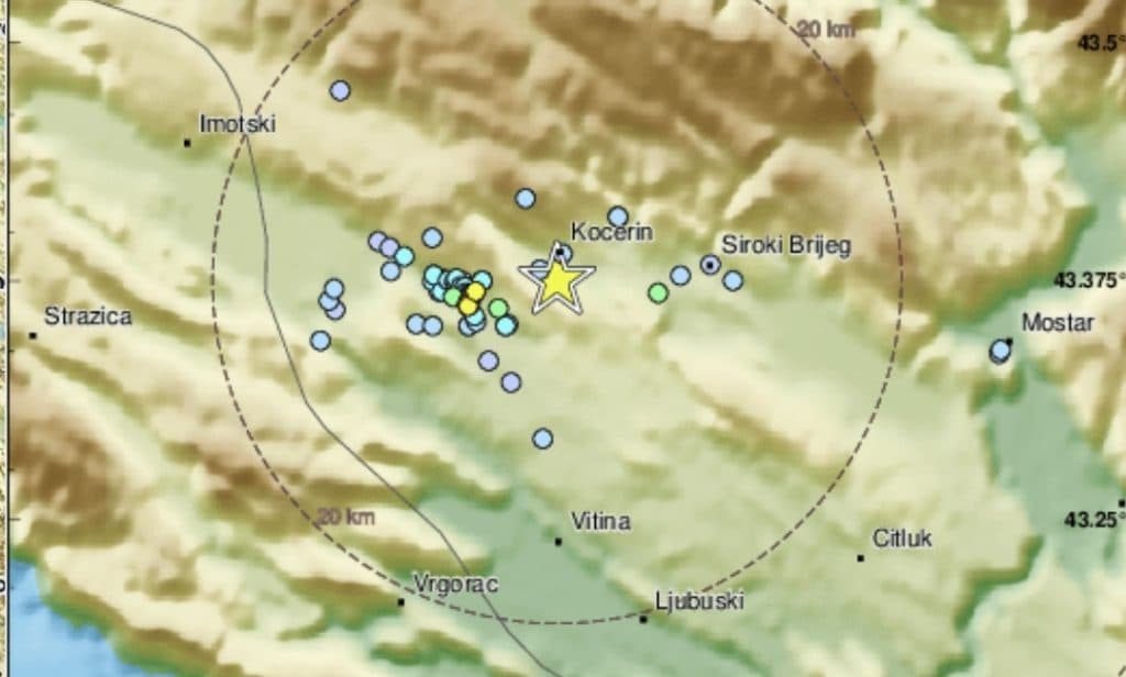 Ilustracija članka: Potres u ranim jutarnjim satima uznemirio zapadnu Hercegovinu