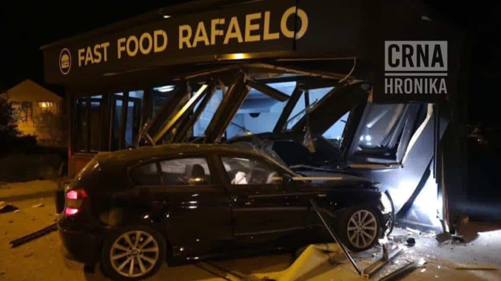 Ilustracija članka: Posušje: Tek otvorio fast food, dva dana kasnije pijani vozač uletio u objekat