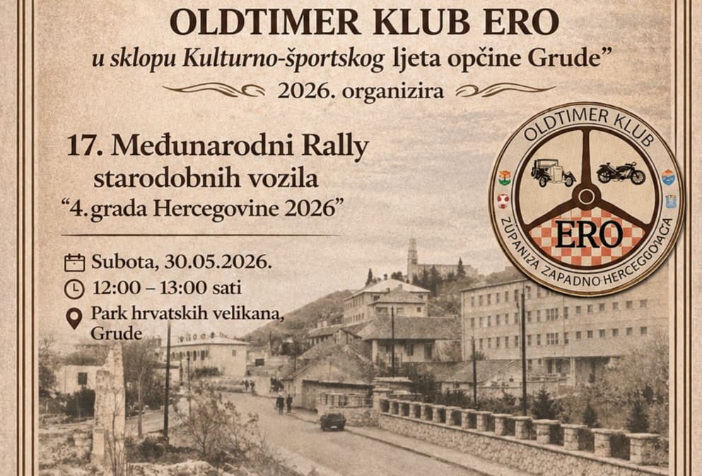 Ilustracija članka: Spektakl na hercegovačkom asfaltu: Stiže 17. Međunarodni rally starodobnih vozila i Izbor oldtimera godine!