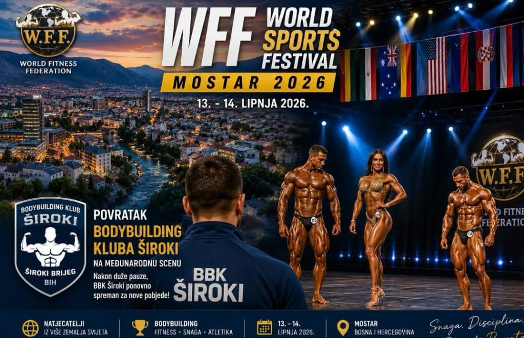 Ilustracija članka: Mostar postaje središte svjetskog bodybuildinga i fitnessa