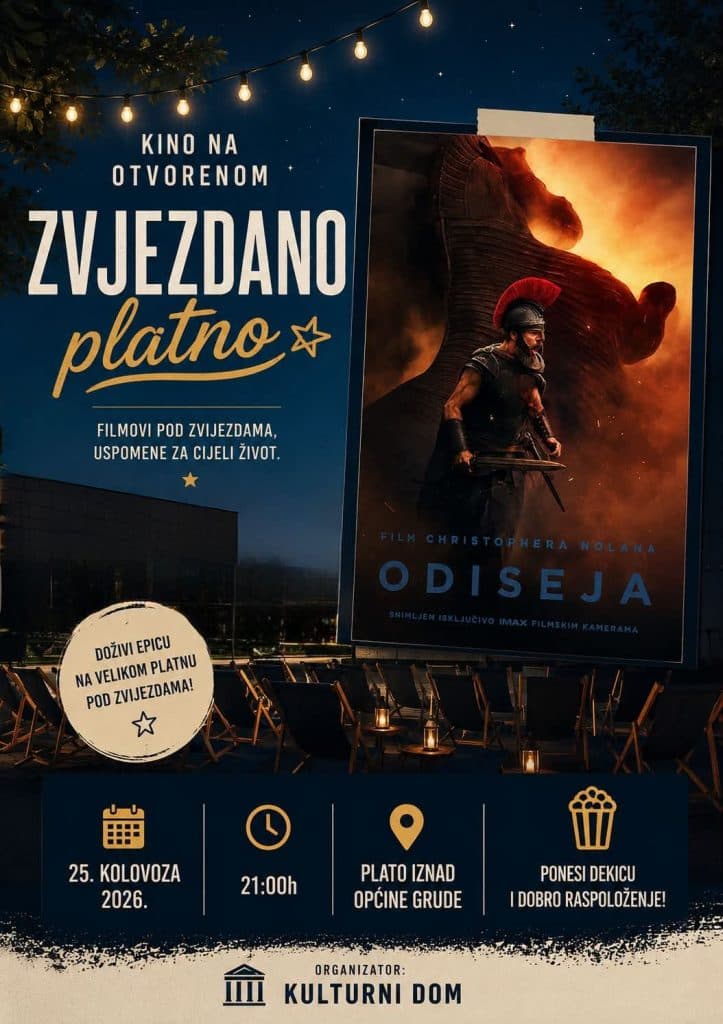 Ilustracija članka: Filmski spektakl pod otvorenim nebom: „Odiseja“ u Grudama