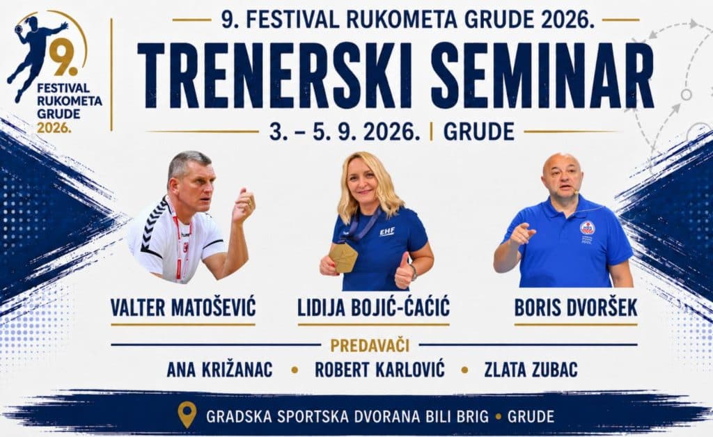Ilustracija članka: Trenerski seminar okupit će renomirane rukometne stručnjake u Grudama