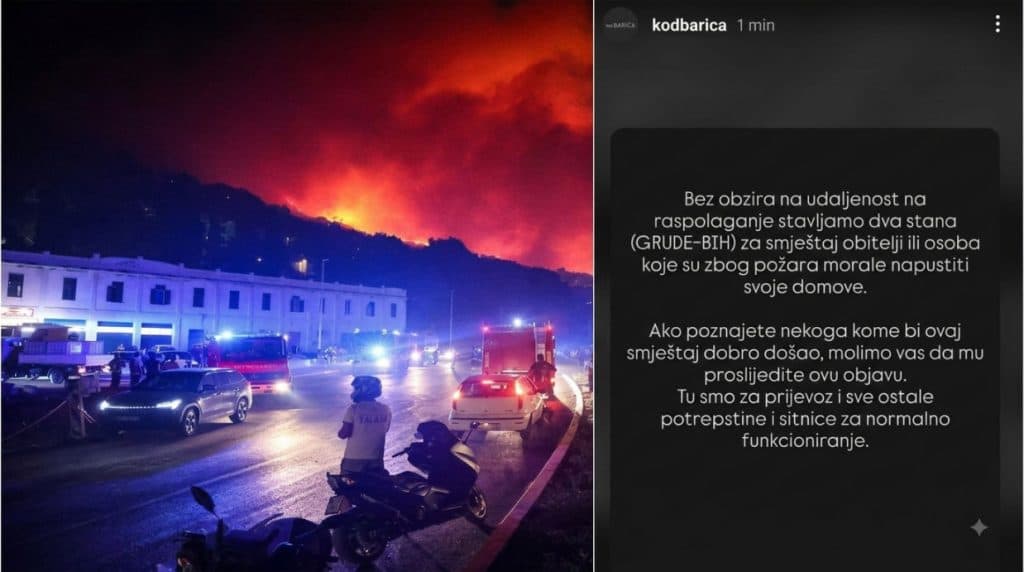 Ilustracija članka: Veliko srce Hercegovine: Restoran iz Gruda nudi besplatan smještaj i prijevoz za evakuirane iz požara u Omišu