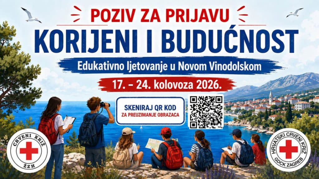 Ilustracija članka: Crveni križ ŽZH organizira edukativno ljetovanje djece u Novom Vinodolskom