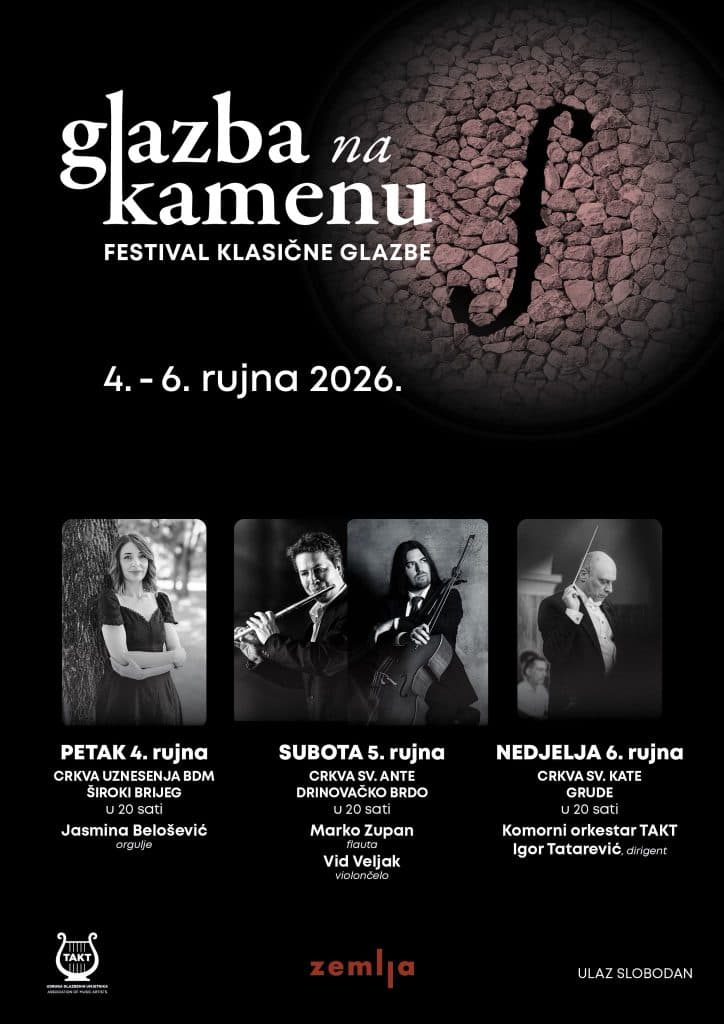 Ilustracija članka: Glazba na kamenu festival koji donosi tri koncertne večeri na tri jedinstvene lokacije