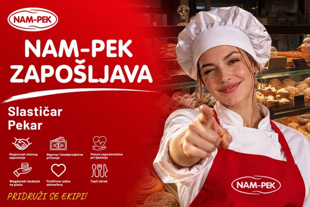 Ilustracija članka: Nam-Pek zapošljava: Otvoren natječaj za pekare i slastičare