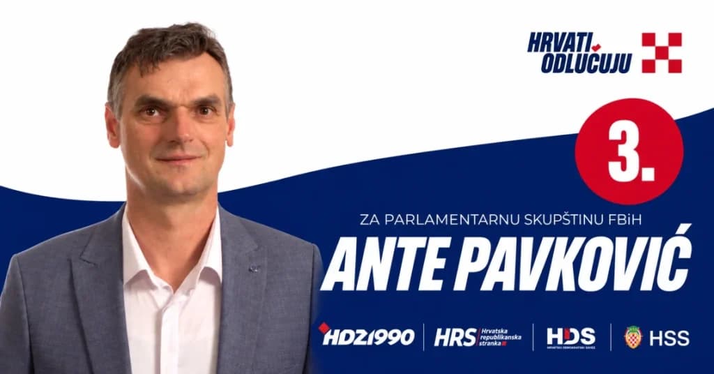 Ilustracija članka: PROMO: Ante Pavković kandidat za Zastupnički dom Parlamenta Federacije BiH