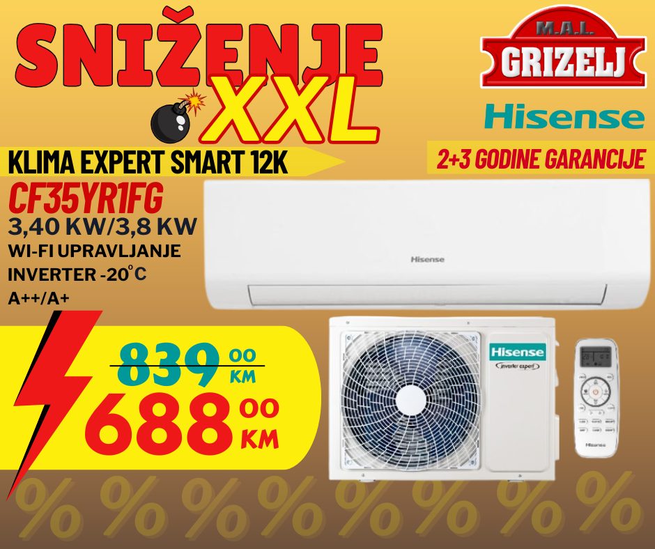 Veliki popusti na klima uređaje u M.A.L Grizelj